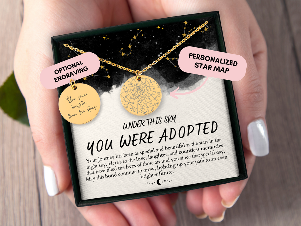 Adoption Gifts, Adoption Necklace, Adoption Jewelry, Personalized Gift, Adoption Day Gift, Christmas Gift, Gift For Adoption, Custom Gift