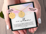 Personalized Gift For Mom To My Mom Necklace, Custom Star Map By Date, Constellation Map, Gift From Daughter, Mom Birthday, Mom Christmas