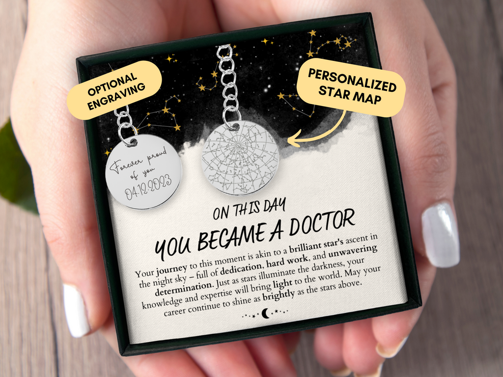 Doctor Graduation Gift For Him, For Her, New Doctor Gift, Doctor Necklace, In My Doctor Era, Doctor Graduate, Personalized Gift, Christmas