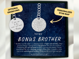 Bonus Brother Gift, Step Brother Gift, Custom Star Map By Date, Personalized Keychain, Step Brother Birthday, Brother In Law, Christmas Gift