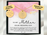 Mother Of The Bride Gift From Daughter, Mother Of The Bride Gift From Bride, Personalized Necklace, Custom Star May By Date,Wedding Day Gift