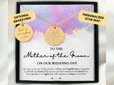 Mother Of The Groom Gift From Bride, Mother Of Groom Gift From Bride, Personalized Necklace, Custom Star May By Date, Wedding Day Gift