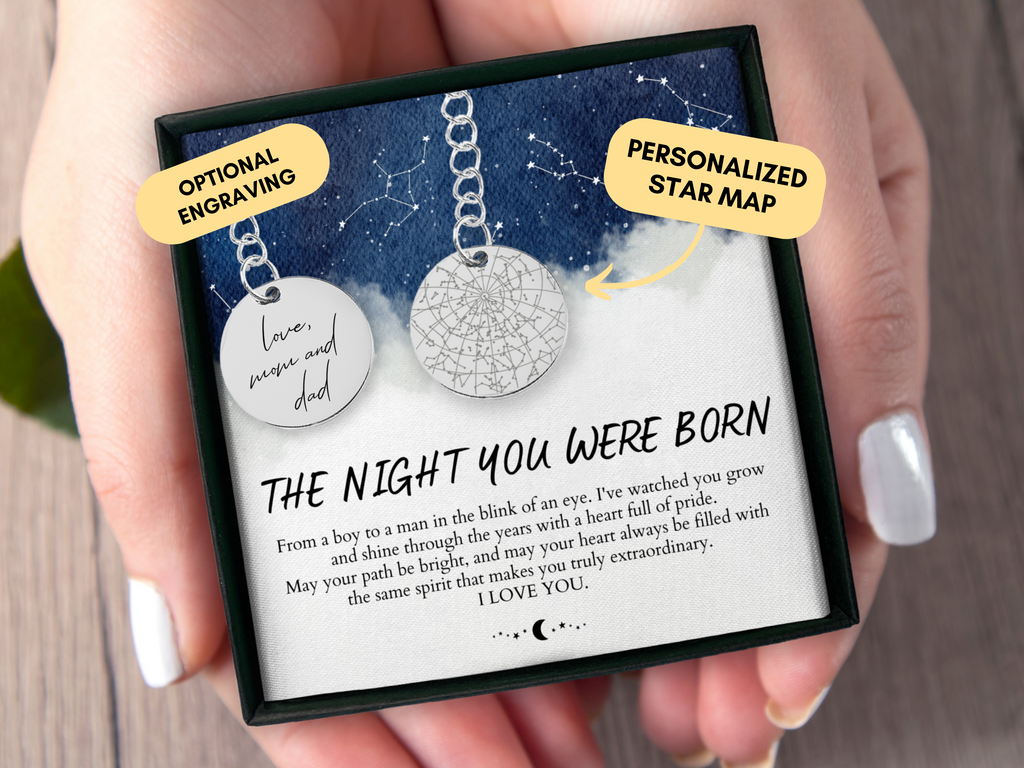 Son Gift, Custom Star Map By Date, Constellation Map, Son Birthday, Son Gift From Mom, To My Son, Mom To Son Gift, Personalized Keychain