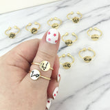 Gold Zodiac Constellation Ring [12 Options]