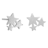 Silver Star Cluster Studs