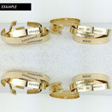 Thick Gold Custom Cuff Bracelet