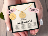 Graduation Gift For Her, Graduation Necklace, Personalized Graduation Gift, Custom Star Map By Date, High School, College, Masters, Daughter