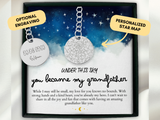 New Grandfather Gift, Grandfather Keychain, Custom Star Map By Date, First Time Grandpa Gift, Gift From Granddaughter, Christmas, from Baby