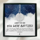 Adult Baptism Gift, Teen Baptism Gift, Custom Star Map By Date, Personalized Baptism Gift, Baptized Keychain, Baptism Day, Gift For Boy