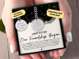Friendship Gift for Him, For Her, Friendship Anniversary, Best Friends Keychain, Personalized Gift, Friend Birthday Gift For Him, Christmas