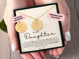 Daughter Necklace, To My Daughter, Custom Star Map By Date, Daughter Gift, Gift From Mom, Gift From Dad, Personalized Necklace, Christmas