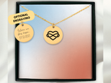 Polyamory Necklace, Polyamory Jewelry, Symbol, Gift For Girlfriend, Polyamory Gift, Throuple, Personalized Gift, Anniversary Gift