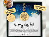 Custom Dog Dad Keychain, Dog Dad Gift, Engraved Pet Photo Keychain, Dog Lover Gift for Men, Personalized Pet Gift, Dog Dad Era