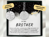 Brother Gift From Sister, Personalized Brother Gift, Custom Star Map By Date, Brother Keychain, Brother Christmas Gift,Brother Birthday Gift