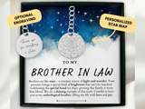 Brother In Law Gift, Custom Star Map By Date, Personalized Gift, Brother In Law Birthday Gift, Brother In Law Christmas Gift, Keychain