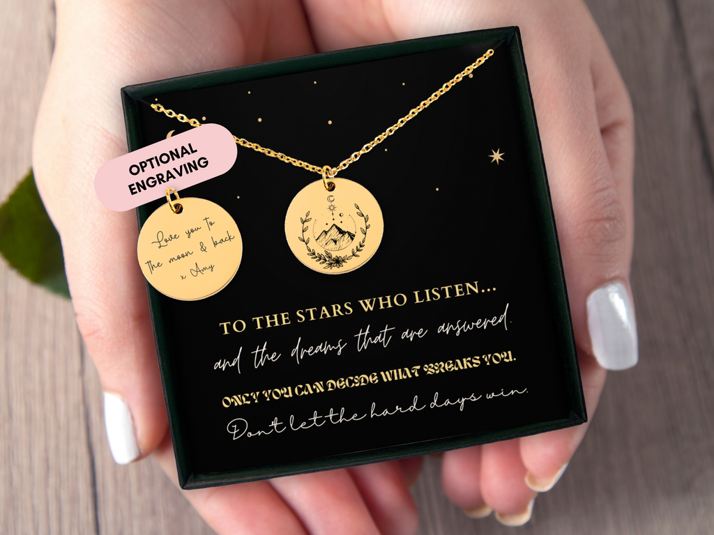 ACOTAR Necklace, Personalized ACOTAR Merch, Throne Of Glass, ACOTAR Jewelry, Acotar Gift, Bookish Gift, City Of Starlight, Book Lover Gift