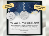 18th Birthday Gift For Him, Custom Star Map By Date, Custom Star Chart, 18th Birthday Gift, Personalized Keychain, Gift for Son, Grandson