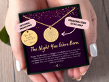 21st Birthday Gift For Her, Custom Star Map By Date, Custom Star Chart, Personalized Bracelet, Gift for Daughter, Constellation Map