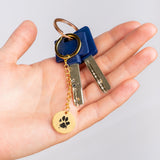 Custom Dog Dad Keychain, Dog Dad Gift, Engraved Paw Print Keychain, Dog Lover Gift for Men, Personalized Pet Gift, Dog Dad Era