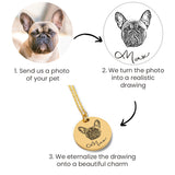 Custom Pet Portrait Keychain, Dog, Cat, Engraved Pet Photo Keychain, Personalized Pet Memorial Keychain, Dog Lover Gift, Cat Mom Gift