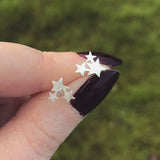 Silver Star Cluster Studs