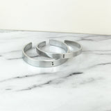Semicolon Silver Cuff Bracelet