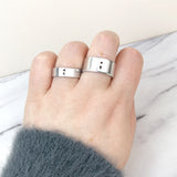 Semicolon Silver Ring