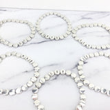 Silver Custom Bead Bracelet
