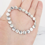 Silver Custom Bead Bracelet