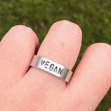 Vegan Silver Ring