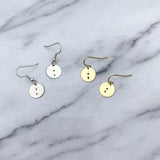 Semicolon Drop Earrings [Gold / Silver]