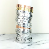 Buddha Symbol Cuff Bracelet [Silver / Gold / Copper]